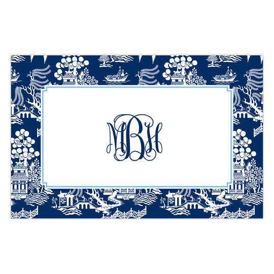 Navy Chinoiserie Placemats